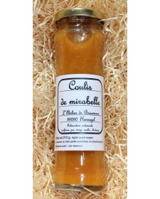 Coulis de mirabelle 160g, produit dans les Vosges par la Ferme de Briseverre (88)