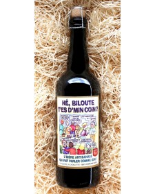 Bière humoristique He Biloute blonde 75cl, produite par la brasserie La Choulette