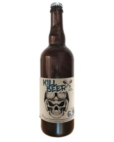 Bière blonde vosgienne Kill Beer 75cl, produite par la brasserie la Madelon des Vosges (88)