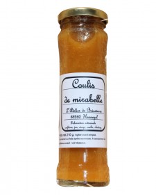 Coulis de mirabelle 160g, produit dans les Vosges par la Ferme de Briseverre (88)