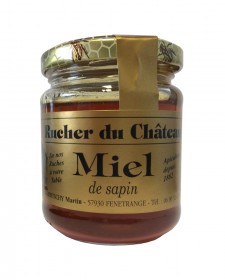 Miel de sapin 250g, produit en Lorraine par le Rucher du Château (Fénétrange, 57)