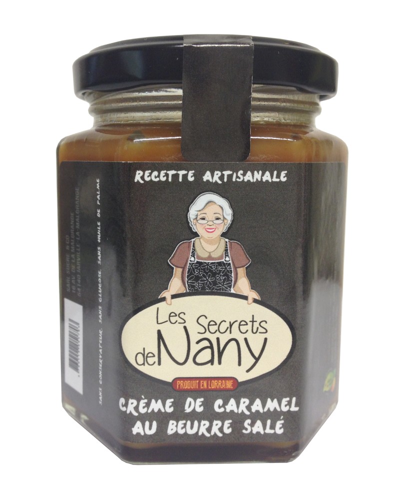 Pot de crème de caramel au beurre salé 190g, produit par Les Caramel d'Isabelle (54)