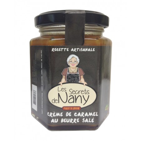 Pot de crème de caramel au beurre salé 190g, produit par Les Caramel d'Isabelle (54)