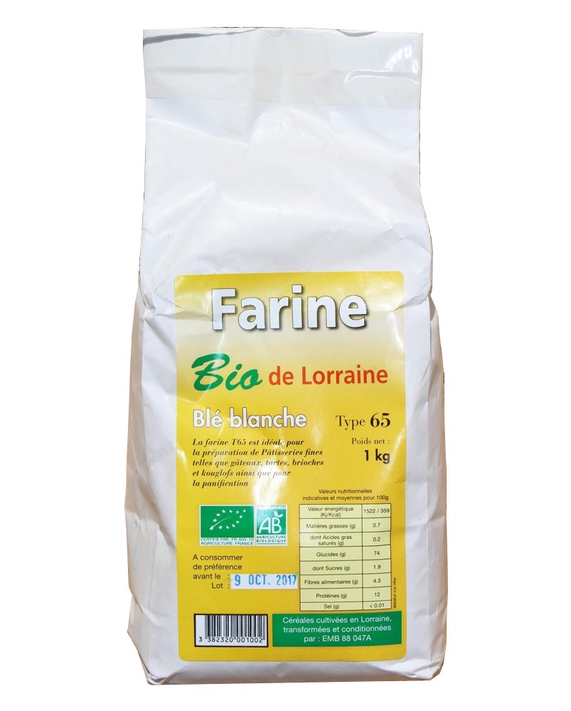 Farine Lorraine Bio Type 65 - 1Kg