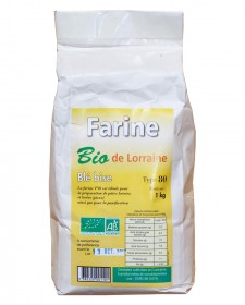 Farine lorraine bio type 80 (bise), 1kg