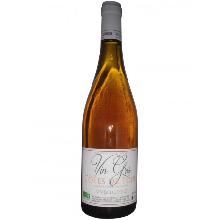 Vin gris des Côtes de Toul bio, produit par le domaine Claude Vosgien (Blénod-lès-Toul, 54)