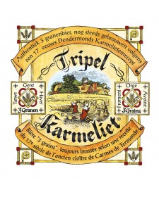 Bière belge Tripel Karmeliet 33cl, produite par la brasserie Bosteels (Buggenhout, Belgique)