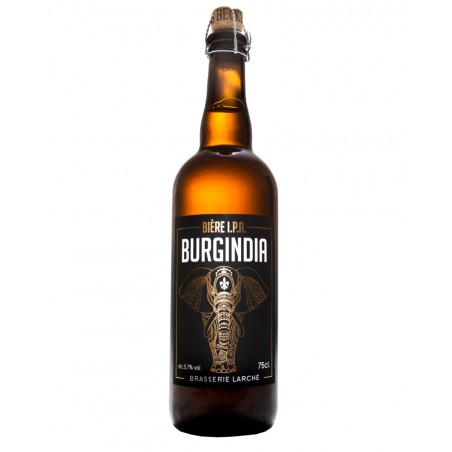 Bière Burgindia blonde IPA, produite par la brasserie Larché (89)