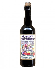 Bière humoristique He Biloute blonde 75cl, produite par la brasserie La Choulette