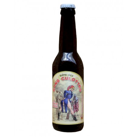 Bière blonde humoristique La Sans Culotte blonde corsée 33cl, produite par la brasserie La Choulette (59)